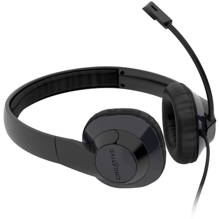 Наушники с микрофоном Creative HS-720 V2 черный 2м накладные USB оголовье (51EF0960AA000) - фото 51361018