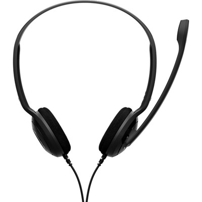 Наушники с микрофоном Epos Sennheiser PC 8, USB, накладные, оголовье, провод 2 м, чёрные