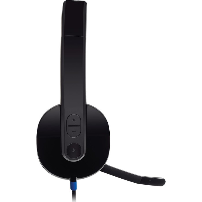 Наушники с микрофоном Logitech H540 черный 1.8м накладные USB оголовье (981-000480) - фото 51361068