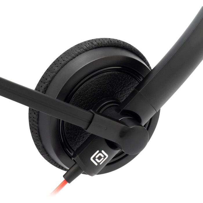 Наушники с микрофоном Оклик HS-L900 черный 1.6м накладные оголовье (1532022) - фото 51361090