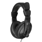 Наушники с микрофоном Оклик HS-M137V черный 1.8м мониторные оголовье (614046) - Фото 2