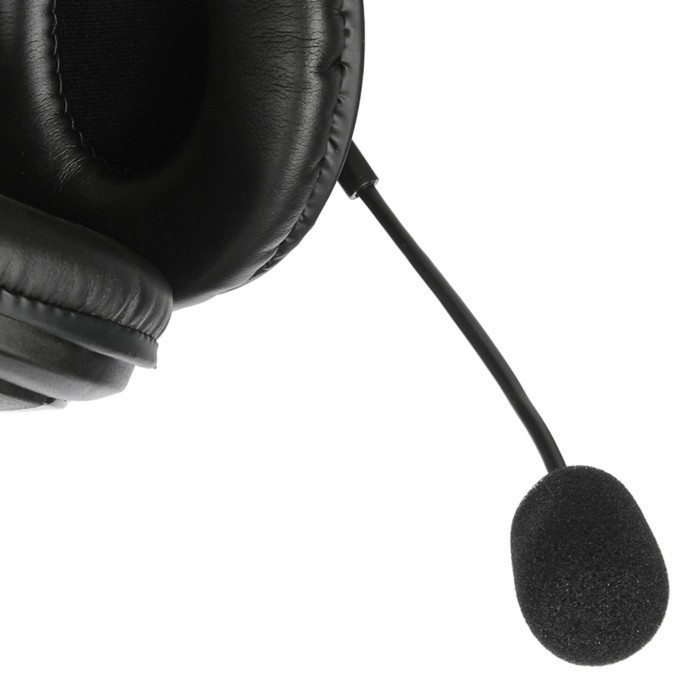 Наушники с микрофоном Оклик HS-M137V черный 1.8м мониторные оголовье (614046) - фото 51361099