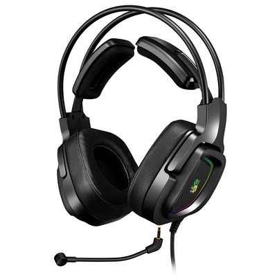 Наушники с микрофоном A4Tech Bloody G575P, мониторные, оголовье, кабель 2 м, 4PIN и USB, чёрные