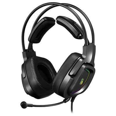 Наушники с микрофоном A4Tech Bloody G575P, мониторные, оголовье, кабель 2 м, 4PIN и USB, чёрные