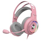 Наушники с микрофоном Edifier G4 TE розовый 2.5м накладные USB оголовье - фото 51361286 Наушники с микрофоном Edifier G4 TE розовый 2.5м накладные USB оголовье - фото 51361286
