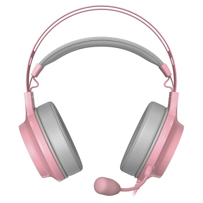 Наушники с микрофоном Edifier G4 TE розовый 2.5м накладные USB оголовье - фото 51361292
