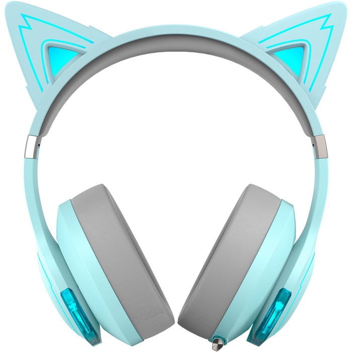 Наушники с микрофоном Edifier G5BT Cat голубое небо/серый мониторные BT оголовье - фото 51361296
