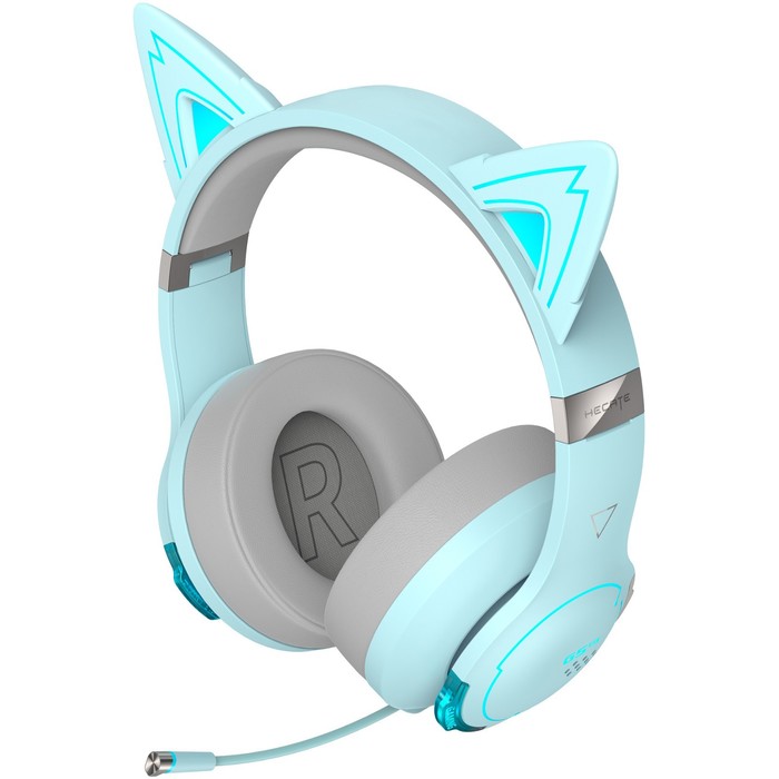 Наушники с микрофоном Edifier G5BT Cat голубое небо/серый мониторные BT оголовье - фото 51361300