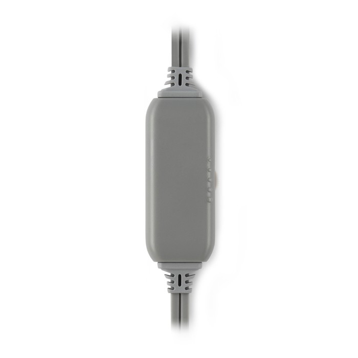 Наушники с микрофоном Оклик HS-L600 серый 1.8м мониторные оголовье (1532023) - фото 51361413
