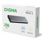 Накопитель SSD Digma USB 3.2 256Gb DGSM8256G1MGG MEGA X 1.8" темно-серый - фото 51361467 Накопитель SSD Digma USB 3.2 256Gb DGSM8256G1MGG MEGA X 1.8" темно-серый - фото 51361467