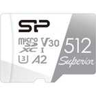 Карта памяти microSDXC 512GB Class10 Silicon Power SP512GBSTXDA2V20SP Superior + adapter - Фото 1