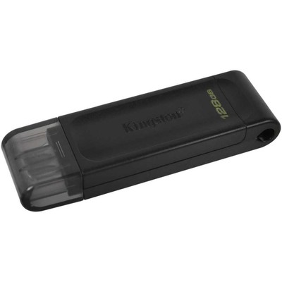 Флешка Kingston DataTraveler 70, 128 ГБ, USB Type-C 3.2, чёрная