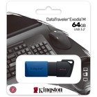 Флеш Диск Kingston 64GB DataTraveler Exodia M DTXM/64GB USB3.0 черный/синий - Фото 3