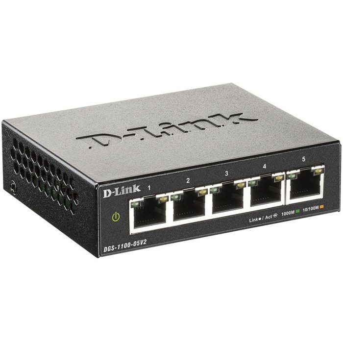 Коммутатор D-Link DGS-1100-05V2/A1A 5G настраиваемый - фото 51361638