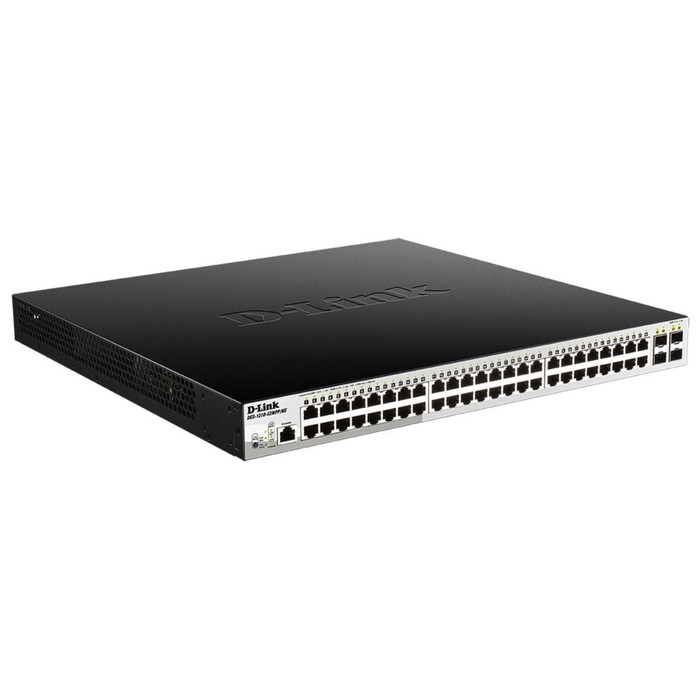 Коммутатор D-Link DGS-1210-52MPP/ME/B 48G 4SFP 48PoE 740W управляемый - фото 51361675