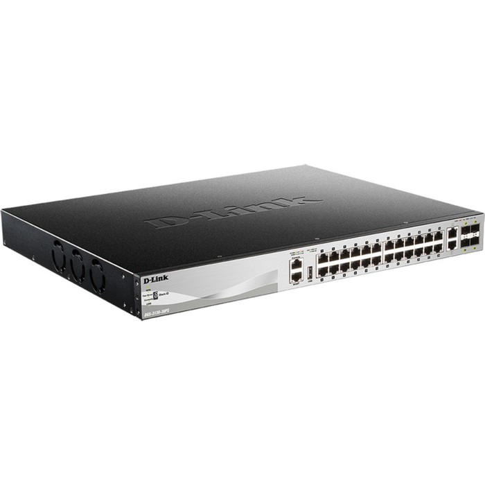 Коммутатор D-Link DGS-3130-30PS/B1A 24G 2x10G 4SFP+ 24PoE 370W управляемый - фото 51361685