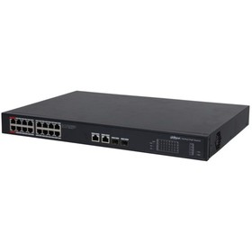 Коммутатор Dahua DH-PFS3220-16GT-190 18G 2SFP 14PoE+ 190W неуправляемый