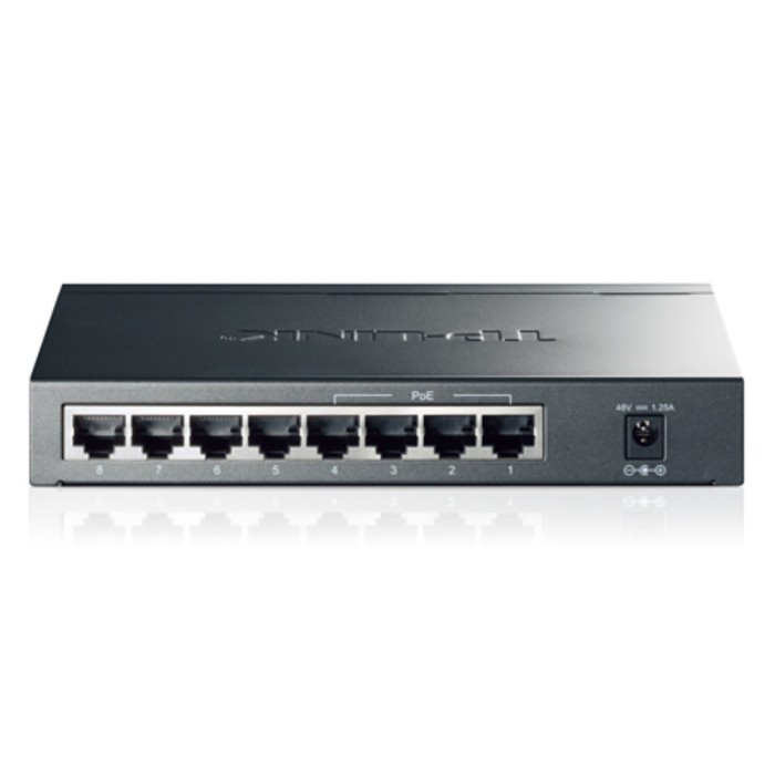 Коммутатор TP-Link TL-SG1008P 8G 4PoE 55W неуправляемый - фото 51361818