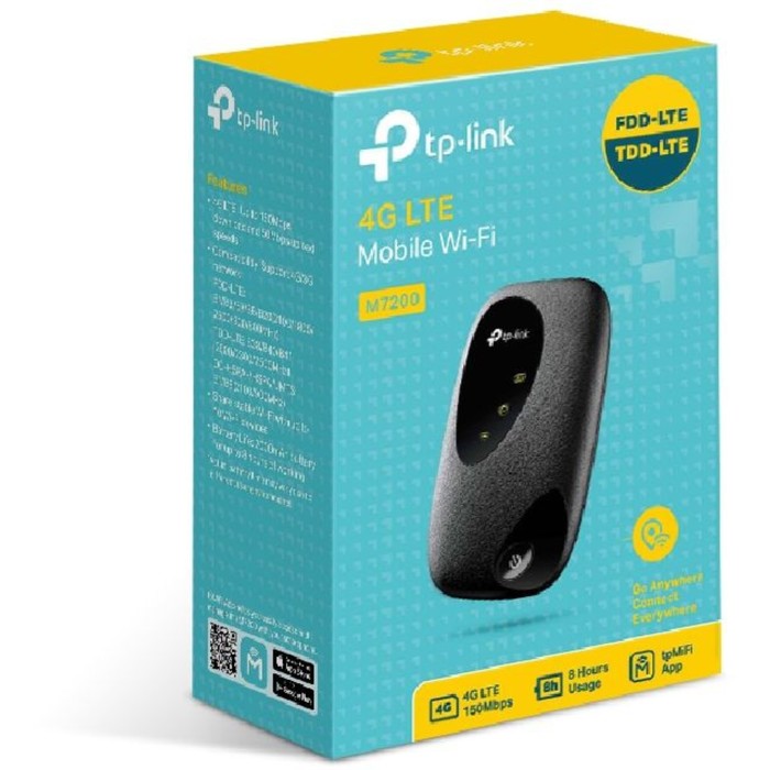 Модем 2G/3G/4G TP-Link M7200 micro USB Wi-Fi +Router внешний черный - фото 51362220