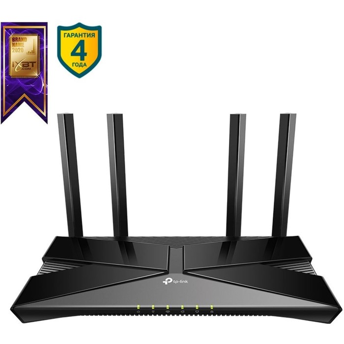 Роутер беспроводной TP-Link Archer AX53 AX3000 10/100/1000BASE-TX черный - фото 51362233