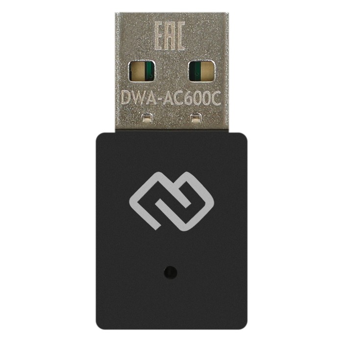 Сетевой адаптер WiFi Digma DWA-AC600C AC600 USB 2.0 (ант.внутр.) 1ант. (упак.:1шт)