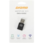 Сетевой адаптер WiFi Digma DWA-N300C N300 USB 2.0 (ант.внутр.) 1ант. (упак.:1шт) - Фото 7