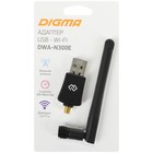 Сетевой адаптер WiFi Digma DWA-N300E N300 USB 2.0 (ант.внеш.съем) 1ант. (упак.:1шт) - Фото 8