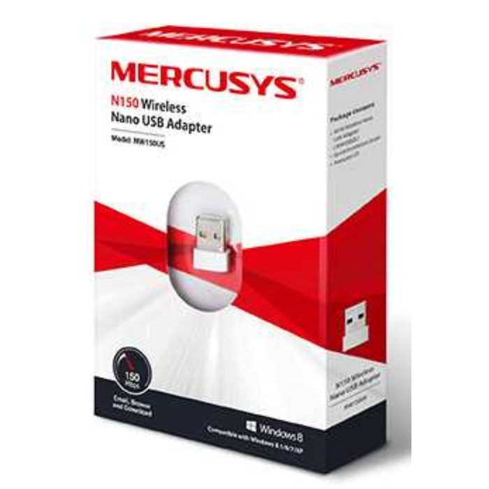 Сетевой адаптер WiFi Mercusys MW150US N150 USB 2.0 - фото 51362386