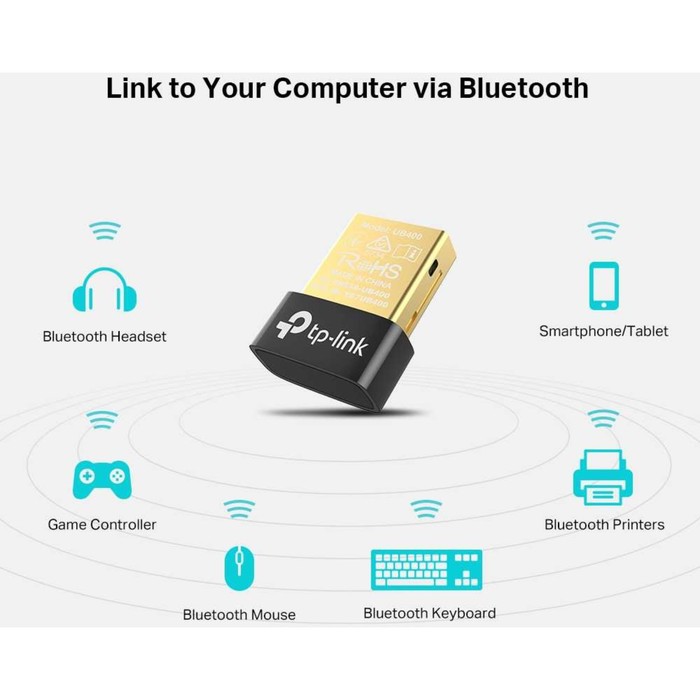 Сетевой адаптер Bluetooth TP-Link UB400 USB 2.0 - фото 51362398