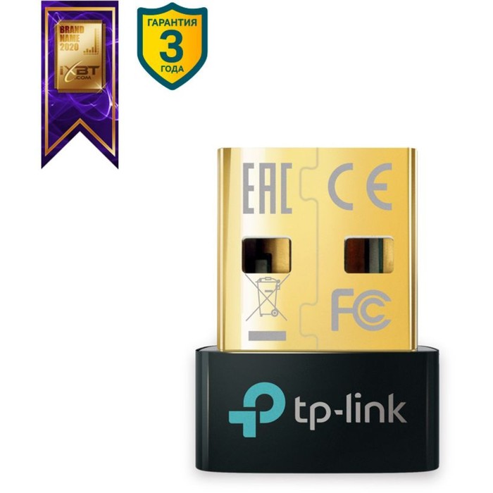 Сетевой адаптер Bluetooth TP-Link UB500 USB 2.0 (ант.внутр.) - фото 51431351