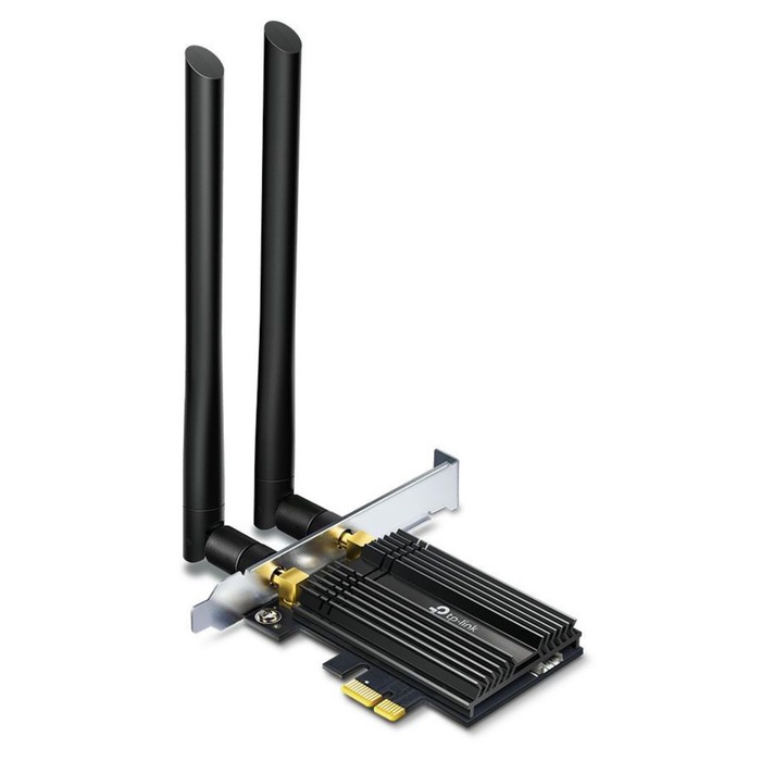Сетевой адаптер WiFi + Bluetooth TP-Link Archer TX50E AX3000 PCI Express (ант.внеш.несъем.)   100471 - Фото 1