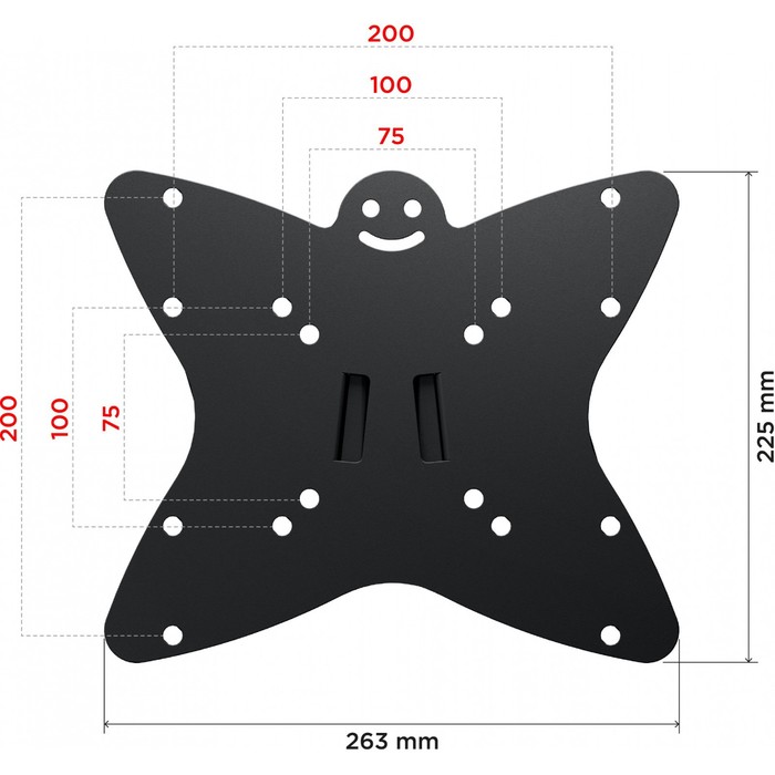 Кронштейн для телевизора Holder LCDS-5049 металлик 19"-32" макс.30кг настенный фиксированный   10047 - фото 51436318