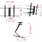Кронштейн для телевизора Kromax ATLANTIS-120 черный 40"-100" макс.121кг настенный поворот и   100471 - фото 51436341