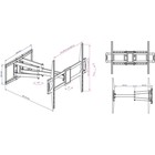 Кронштейн для телевизора Kromax ATLANTIS-75 черный 40"-90" макс.101кг настенный поворотно-вы   10047 - фото 51436359