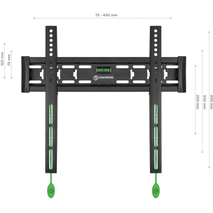 Кронштейн для телевизора Onkron FM5 черный 32"-55" макс.57кг настенный фиксированный - фото 51436461