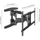 Кронштейн для телевизора Onkron M6L черный 40"-75" макс.45.5кг настенный поворот и наклон - Фото 5