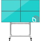 Подставка для телевизора Onkron FSPRO2L-22 черный 40"-55" макс.200кг напольный мобильный - фото 51440798