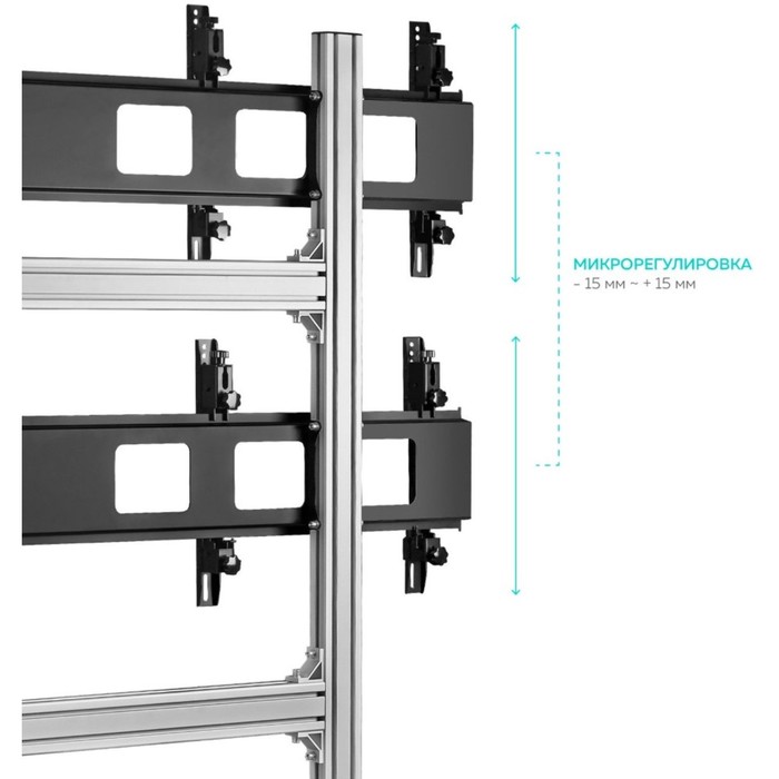 Подставка для телевизора Onkron FSPRO2L-22 черный 40"-55" макс.200кг напольный мобильный - фото 51440803