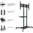 Стойка для телевизора Onkron TS1351 черный 32"-65" макс.50кг напольный мобильный - Фото 5