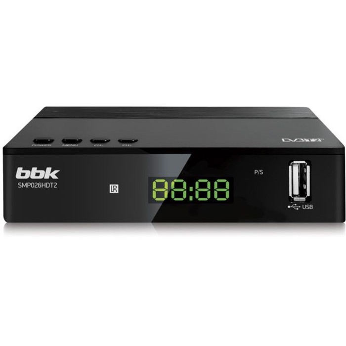 Ресивер DVB-T2 BBK SMP026HDT2 черный - Фото 1