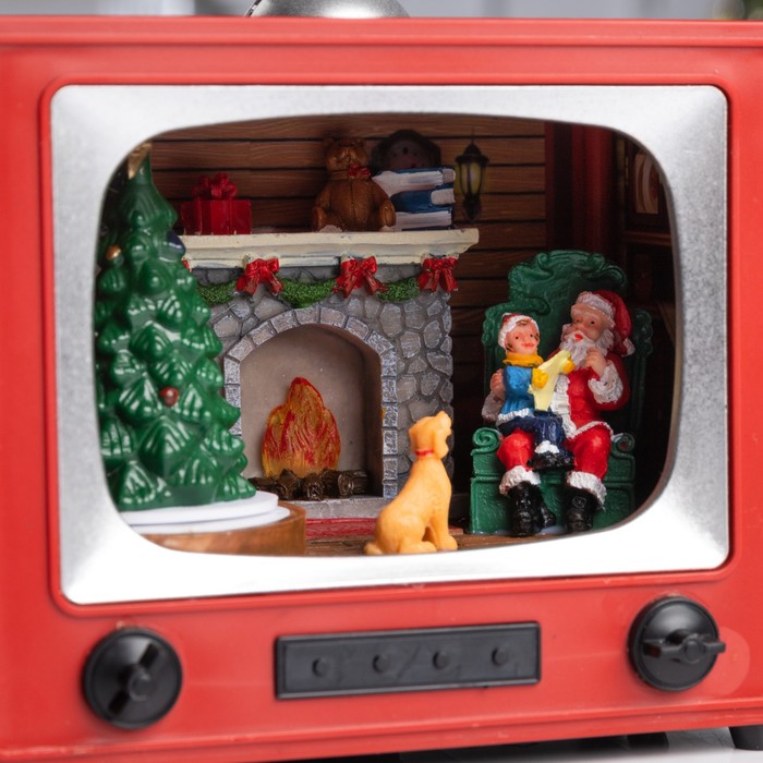 Светодиодная фигура «Рождественский вечер» 15.5 × 14 × 10.5 см, полистоун, батарейки ААх3 (не в комплекте), USB, свечение мульти