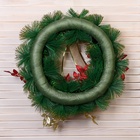 Венок новогодний d=37 см «Зимнее волшебство. Уютная сказка», с бантом - Фото 3