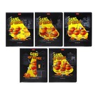 Тетрадь 48 листов клетка "Апельсиновая банда", обложка мелованный картон, выборочный матовый лак, блок 65 г/м2, 5В МИКС - фото 20006892