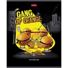 Тетрадь 48 листов клетка "Апельсиновая банда", обложка мелованный картон, выборочный матовый лак, блок 65 г/м2, 5В МИКС 9942163