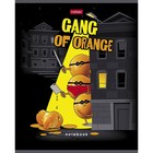 Тетрадь 48 листов клетка "Апельсиновая банда", обложка мелованный картон, выборочный матовый лак, блок 65 г/м2, 5В МИКС 9942163