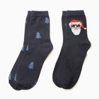 Носки мужские новогодние KAFTAN «С Новым годом» размер 41-44 (27-29 см), набор 2 пары - Фото 2