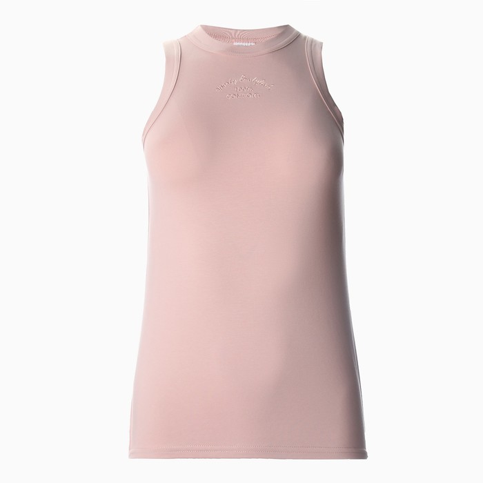 Майка женская MINAKU: SPORTY & STYLISH, цвет пудровый, размер 44