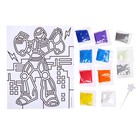 УЦЕНКА Лунная фреска «Трансформер», 8 цветов песка по 10 г, светящийся песок 3 г, блёстки, стека - Фото 2