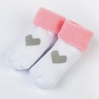 Набор носков для новорождённых 2 пары (4 шт.), махровые от 0 до 6 мес., цвет розовый - Фото 4
