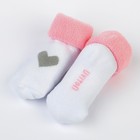 Набор носков для новорождённых 2 пары (4 шт.), махровые от 0 до 6 мес., цвет розовый - Фото 5